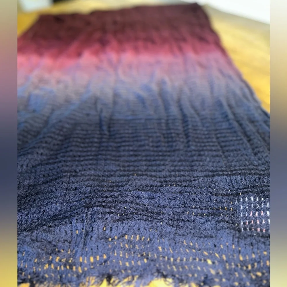 BENCH Ombre Scarf in Purple and Blue Lightweight Coastal